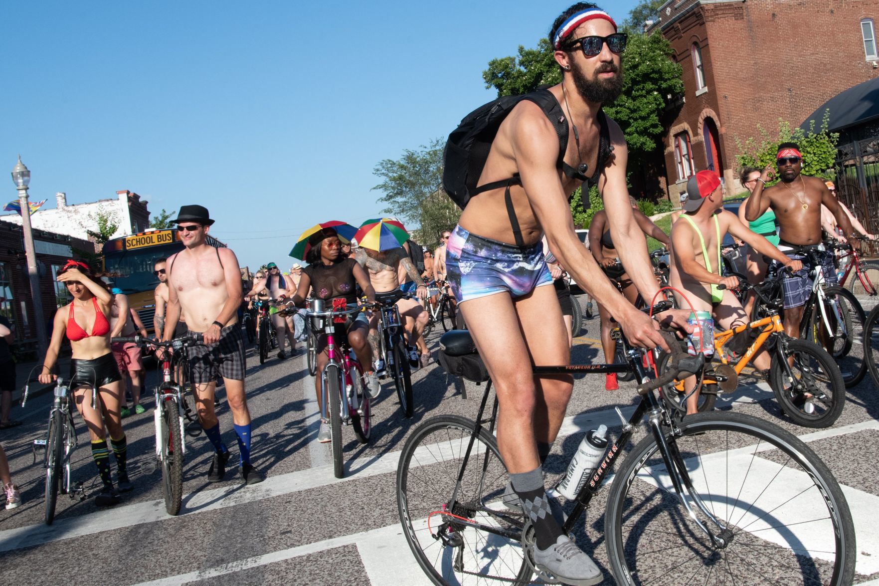 2019 World Naked Bike Ride in St. Louis